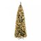 9Ft Pre-lit Artificial Pencil Christmas Tree Snow Flocked with 460 LED Lights